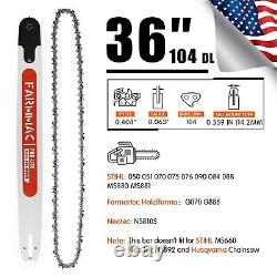 105cc Gas Chainsaw with 36'' Bar Chain Compatible with Stihl MS070 MS090 MS1050