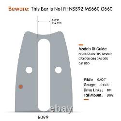 105cc Gas Chainsaw with 36'' Guide Bar Chain Compatible with Stihl G070 070 090