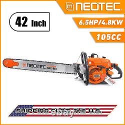 105cc Gas Chainsaw with 42'' Bar and Chain Compatible with 070 For Chainsaw Mill