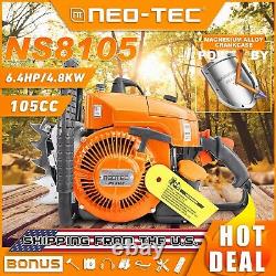 105cc Gas Chainsaw with 42'' Bar and Chain Compatible with 070 For Chainsaw Mill