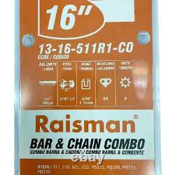 13 Shop Pack 16 For Stihl Bar And Chain 3/8 050 55dl Ms170 Ms180 Ms171 181