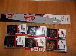 18 Oregon 183SLBA074 chainsaw guide bar + 6 22BPX068G chain 025 MS 250 MS251