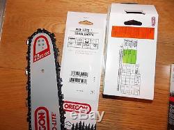 18 Oregon 183SLBA074 chainsaw guide bar + 6 22BPX068G chain 025 MS 250 MS251