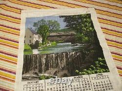 1978 Stihl Canada Chain Saws Dealership Large Cloth Calender Sign Vintage Retro