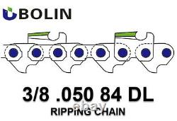24 Chainsaw Chain size 3/8.050 84 DL RIPPING CHAIN. 050 Gauge 84 DL