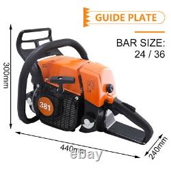 24 Inch 72cc Top Handle Chainsaw 3.6KW 4.8HP 2-Cycle For Stihl MS381 MS380 038