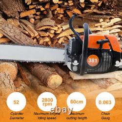 24 Inch 72cc Top Handle Chainsaw 3.6KW 4.8HP 2-Cycle For Stihl MS381 MS380 038
