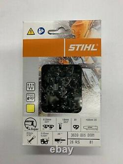 26RS 81 BULK 15 BOXES STIHL NEW CHAINSAW CHAIN SAW 20 in. 325.63 81 20 IN