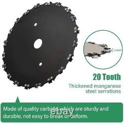 2X Chain Saw 20T Brush Cutter Grass Blade Heavy Duty 9 for Gas/Electric Trimmer