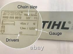 33rd3 72 Bulk 15 Boxes Stihl New Carbide Chainsaw Chain Saw. 050 72 20 In