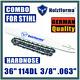 36 3/8.063 114DL Guide Bar Saw Chain Compatible With Stihl MS440 MS441 MS460