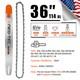 36 Chainsaw Guide Bar & Saw Chain Combo 3/8 0.063 114D for Stihl MS660 MS360
