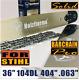 36 Guide Bar Saw Chain. 404 063 104 Drive Links For Stihl 084 076 075 051 050