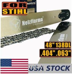 48.404.063 138DL Guide Bar Saw Chain For Stihl 084 076 075 051 050 Chainsaw