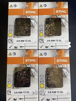 4 Pack Stihl 3/8 050 72DL Yellow