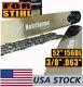 52 3/8.063 156DL Guide Bar With Saw Chain For Stihl MS440 MS441 MS460