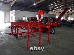 55 Ton Circular Saw Firewood Processor with Hydraulic Chain Table and Conveyor