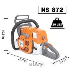 72cc Chainsaw Gas Power Head Compatible with MS381 MS380 038 Milling Tree No Bar