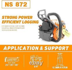 72cc Chainsaw Gas Power Head Compatible with MS381 MS380 038 Milling Tree No Bar