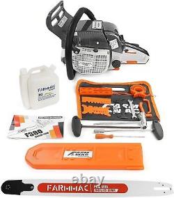 72cc Chainsaw Gas Power Head with 28'' Guide Bar Compatible with MS381 MS380 038