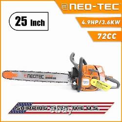 72cc Chainsaw Gas Power with 20'' 25'' 28'' Bar and Chain Compatible with MS 381