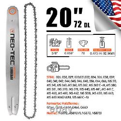 72cc Chainsaw Gas Power with 20'' Guide Bar and Chain Compatible with 038 MS 381