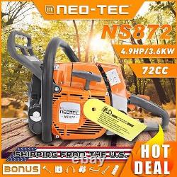 72cc Gas Chainsaw 2-Cycle Power Head Compatible with MS 038 380 381 No Bar/Chain