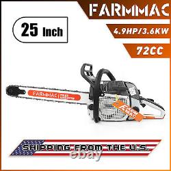 72cc Gas Chainsaw Power Chain Saws Compatible with MS381 MS380 038 With 25'' Bar