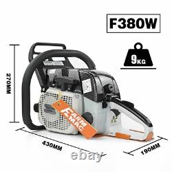 72cc Gas Chainsaw with 28'' Guide Bar Chain Compatible with Stihl MS381 MS380