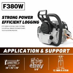 72cc Gas Pro Chainsaw with 28'' Guide Bar Chain Compatible with MS381 MS380 038