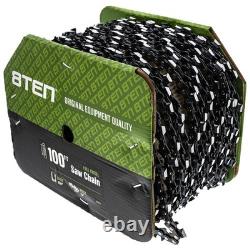 8TEN Chainsaw Chain Bulk Reel Full Chisel 100 Foot. 050 3/8 Pitch