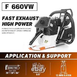 92cc Gas Chainsaw Power Head Compatible with MS660 For Milling Wood No Bar Chain