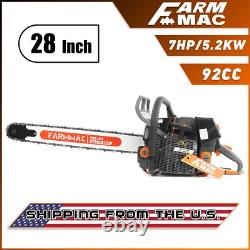 92cc Gas Chainsaw with 28'' Guide Bar and Chain Compatible with Stihl MS660 G660