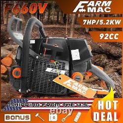 92cc Pro Gas Chainsaw Power Head Compatible with MS 660 For Milling Wood No Bar