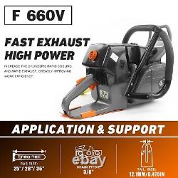 92cc Pro Gas Chainsaw with 25'' Bar Chain Compatible with MS660 For Milling Wood