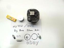 BIG Bore Nikasil cylinder piston kit for Stihl MS440 044 52mm top end kit set