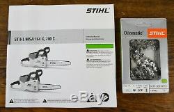 BRAND NEW Stihl MSA 200 C-BQ Lithium-Ion Cordless Chainsaw with Blade & Chain