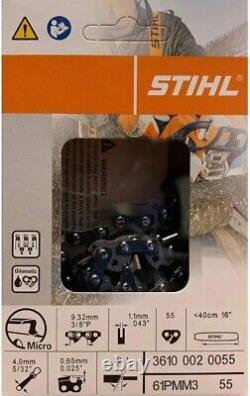 BULK 25 Boxes Of STIHL 61 PMM3 55.043 Gauge 3/8 Pitch 16 Chainsaw Chain