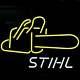 Big Stihl Chain Saw Chain Neon Lamp Sign 17x14 Bar Decor Light Glass Artwork