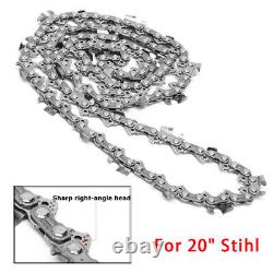 Carbide Chainsaw Saw Chain 20 3/8 33R-72.050 For Stihl MS290 MS291 Husqvarna