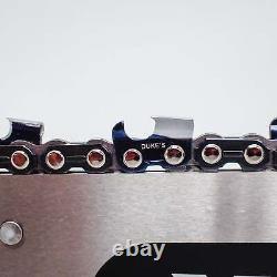 GB Titanium 28 Bar + 3-pack Duke's 3/8 Hard Chrome Chain Fits Stihl Mount