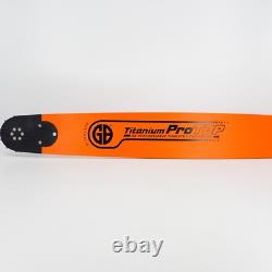 GB Titanium 32 Bar + 3-pack 3/8 Duke's Hard Chrome Chain, Fits Stihl