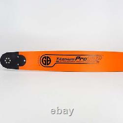 GB Titanium 32 Bar + 3-pack 3/8 Duke's Hard Chrome Chain, Fits Stihl