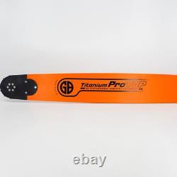 GB Titanium 32 Bar + 3-pack 3/8 Duke's Hard Chrome Chains, Fits Stihl