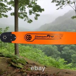 GB Titanium 32 Bar + 3-pack 3/8 Duke's Hard Chrome Chains, Fits Stihl