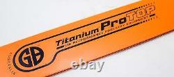 GB Titanium Protop Chainsaw Bar Fits Stihl Large Mount 20 3/8.063 72dl