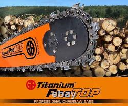 GB Titanium Protop Chainsaw Bar Fits Stihl Large Mount 36 3/8.063 114dl