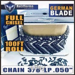 Holzfforma 100FT Roll. 3/8''LP. 050'' Full Chisel Saw Chain For Stihl Husqvarna