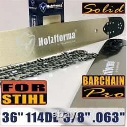 Holzfforma 36 3/8.063 114DL Guide Bar Saw Chain For Stihl MS461 MS660 MS661
