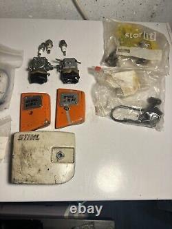 Large Rare STIHL Chainsaw Lot With Parts. Multiple Saws, New Parts. Estate Sale